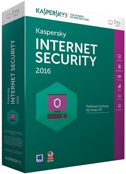 Kaspersky Internet Security 2016 (5 User) (1 Jahr) (DE) (Win) (Box)