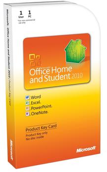 Microsoft Office Home and Student 2010 PKC EN Win