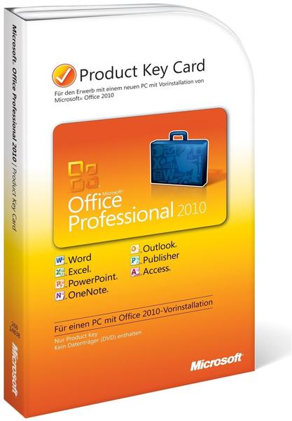 Microsoft Office 2010 Professional (Multi) (Win) (PKC)