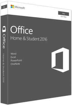 Microsoft Office 2016 Home and Student (Mac) (DE) (PKC)