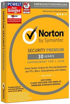 Symantec Norton Security Premium 2017 10 User ESD DE Win