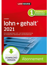 Lexware Lohn + Gehalt 2021 (Abo) (Download)