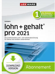 Lexware Lohn + Gehalt 2021 Pro (Abo) (Download)