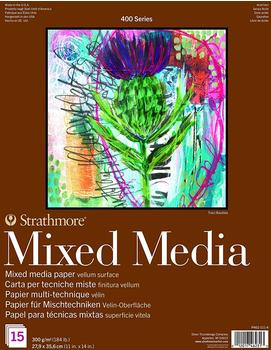 Strathmore 400 Mixed Media Block - P462-111-4 15 Blatt 28 x 36 cm 300 g/m² Naturweiß