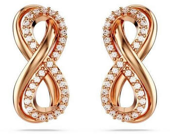 Swarovski Hyperbola Ohrstecker Unendlichkeit wei&szlig; Ros&eacute;gold-Legierungsschicht