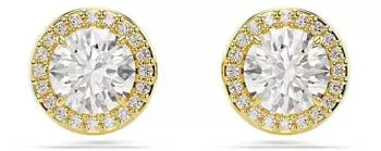 Swarovski Una Angelic Ohrstecker Rundschliff Rundschliff goldfarben