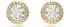Swarovski Una Angelic Ohrstecker Rundschliff Rundschliff goldfarben