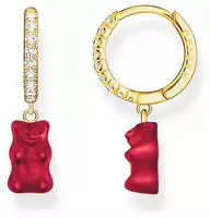 THOMAS SABO Single-Creole "THOMAS SABO x HARIBO Schmuck: Einzel-Creole mit Goldb&auml;r"