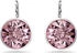 Swarovski Bella Drop-Ohrhänger Rundschliff Rosa Rhodiniert (5724290)