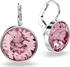 Swarovski Bella Drop-Ohrhänger Rundschliff Rosa Rhodiniert (5724290)