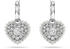 Swarovski Hyperbola Drop-Ohrhänger Kristallperle Herz Weiß Rhodiniert (5684384)