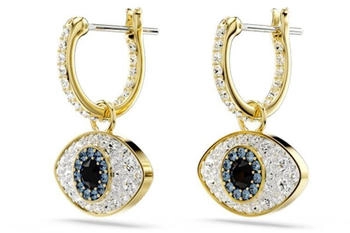 Swarovski Symbolica Drop-Ohrhänger Böser Blick Blau Goldlegierungsschicht (5692163)