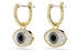 Swarovski Symbolica Drop-Ohrhänger Böser Blick Blau Goldlegierungsschicht (5692163)