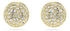 Swarovski Sublima Ohrstecker Weiß Goldlegierungsschicht