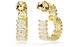 Swarovski Matrix Kreolen Baguette-Schliff Herz Klein Weiß Goldlegierungsschicht (5693512)