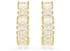 Swarovski Matrix Kreolen Baguette-Schliff Herz Klein Weiß Goldlegierungsschicht (5693512)