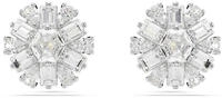 Swarovski Idyllia Ohrstecker Verschiedene Schliffe Schneeflocke Weiß Rhodiniert (5691483)