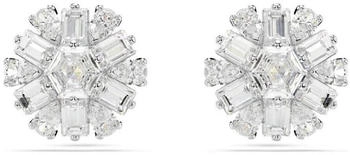 Swarovski Idyllia Ohrstecker Verschiedene Schliffe Schneeflocke Weiß Rhodiniert (5691483)