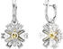 Swarovski Idyllia Drop-Ohrhänger Blume Gelb Rhodiniert (5683243)
