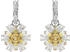 Swarovski Idyllia Drop-Ohrhänger Blume Gelb Rhodiniert (5683243)