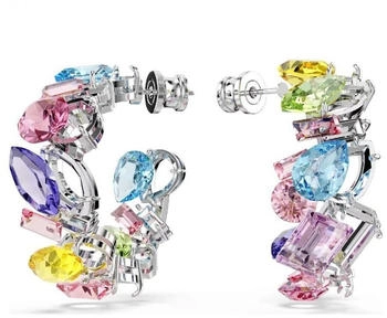 Swarovski Gema Kreolen Asymmetrisches Design Verschiedene Schliffe Klein Mehrfarbig Rhodiniert (5692412) Swarovski Gema Kreolen Asymmetrisches Design Verschiedene Schliffe Klein Mehrfarbig Rhodiniert (5692412)