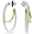 Swarovski Hyperbola Kreolen Rundschliff Mittel Weiß Metallmix (5702400)