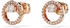 Swarovski Constella Ohrstecker Rundschliff Weiß Roségold-Legierungsschicht (5692263)