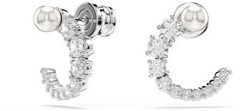 Swarovski Matrix Kreolen Kristallperle Rundschliff Weiß Rhodiniert (5692260) Swarovski Matrix Kreolen Kristallperle Rundschliff Weiß Rhodiniert (5692260)