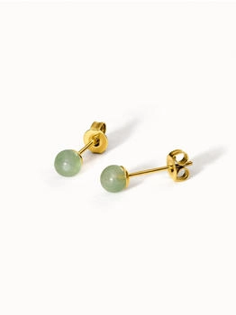 PURELEI Aventurine Ohrringe gold