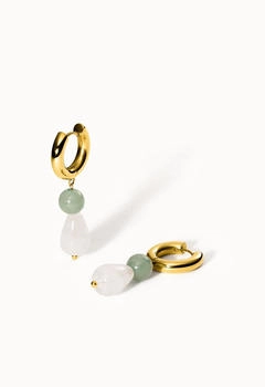 PURELEI Clear Quartz Drop Ohrringe gold