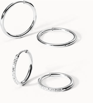 PURELEI Lovely Glitter Ohrring-Set silber