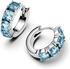Pandora Light blue hoop earrings (293851C01)