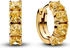Pandora Sparkling yellow hoop earrings (263851C02)