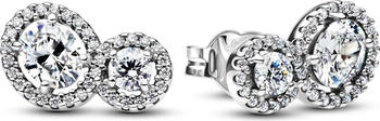 Pandora Embrace halo stud earrings (293774C01)