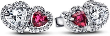 Pandora Heart halo stud earrings (293633C01)