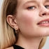 Pandora Twisted gold hoop earrings (263878C00)