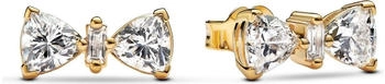 Pandora Sparkling gold knot stud earrings (263507C01)