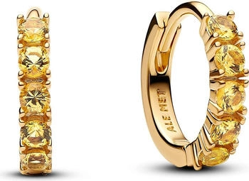 Pandora Yellow huggie earrings (263849C01)