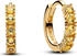 Yellow huggie earrings (263849C01)