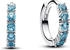 Pandora Light blue huggie earrings (293849C01)