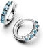 Pandora Light blue huggie earrings (293849C01)