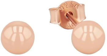 Amor Ohrstecker Kugeln rund roségoldfarben Silber 925 (9000326)