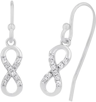 Amor Ohrhänger Infinity Unendlichkeitsschleife mit Zirkonia (9228676)