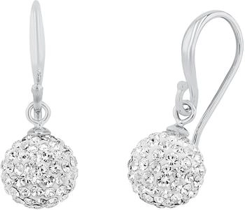 Amor Ohrhänger mit Kristallglas Silber 925 Weiß (9696390)