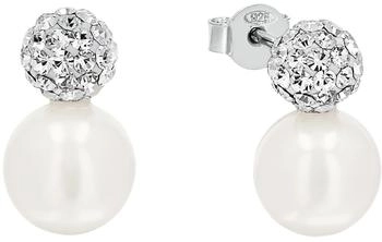 Amor Ohrstecker mit Glasperle und Zirkonia (9964307)