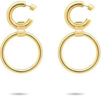 Liebeskind Berlin Paar Creolen "Schmuck Geschenk Edelstahl Ohrringe The D-Link