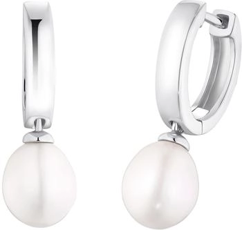 Amor Creolen mit Süßwasserzuchtperle für Damen (2017391)