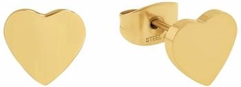 Amor Ohrstecker Herz Edelstahl IP Gold (2038275)