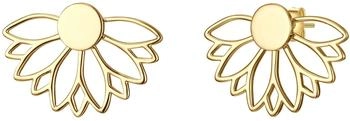 Glanzstücke München Ohrstecker Lotusblume Sterling Silber in Gelbgold (500804920)