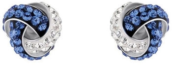 Amor Ohrstecker Knoten mit Zirkonia Blau / Weiß (9217786)